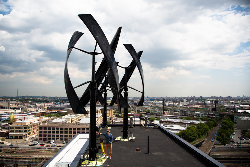 Illustration for article titled A Nosebleed Tour of the Wind Turbines Taking Over NYC's Rooftops
